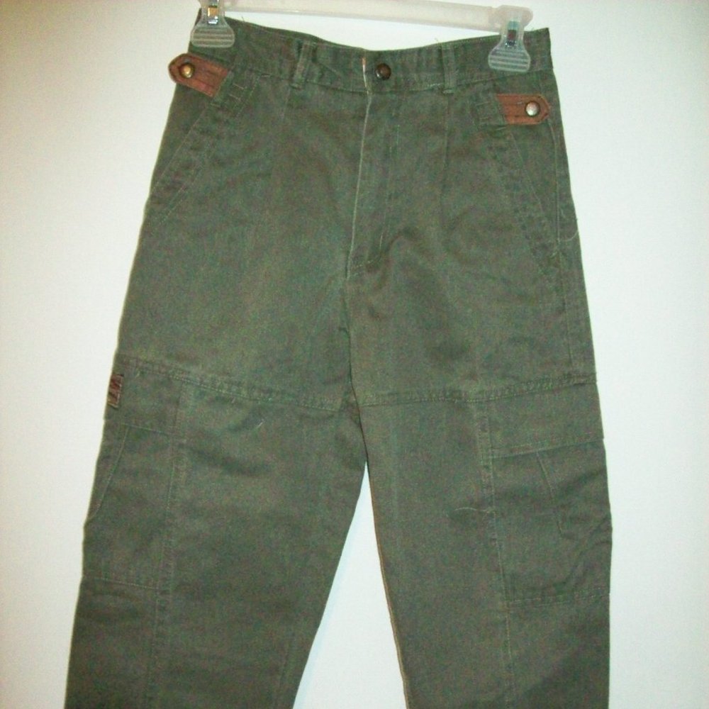 Vintage Bugle Boy Jeans Boys size 10 Green